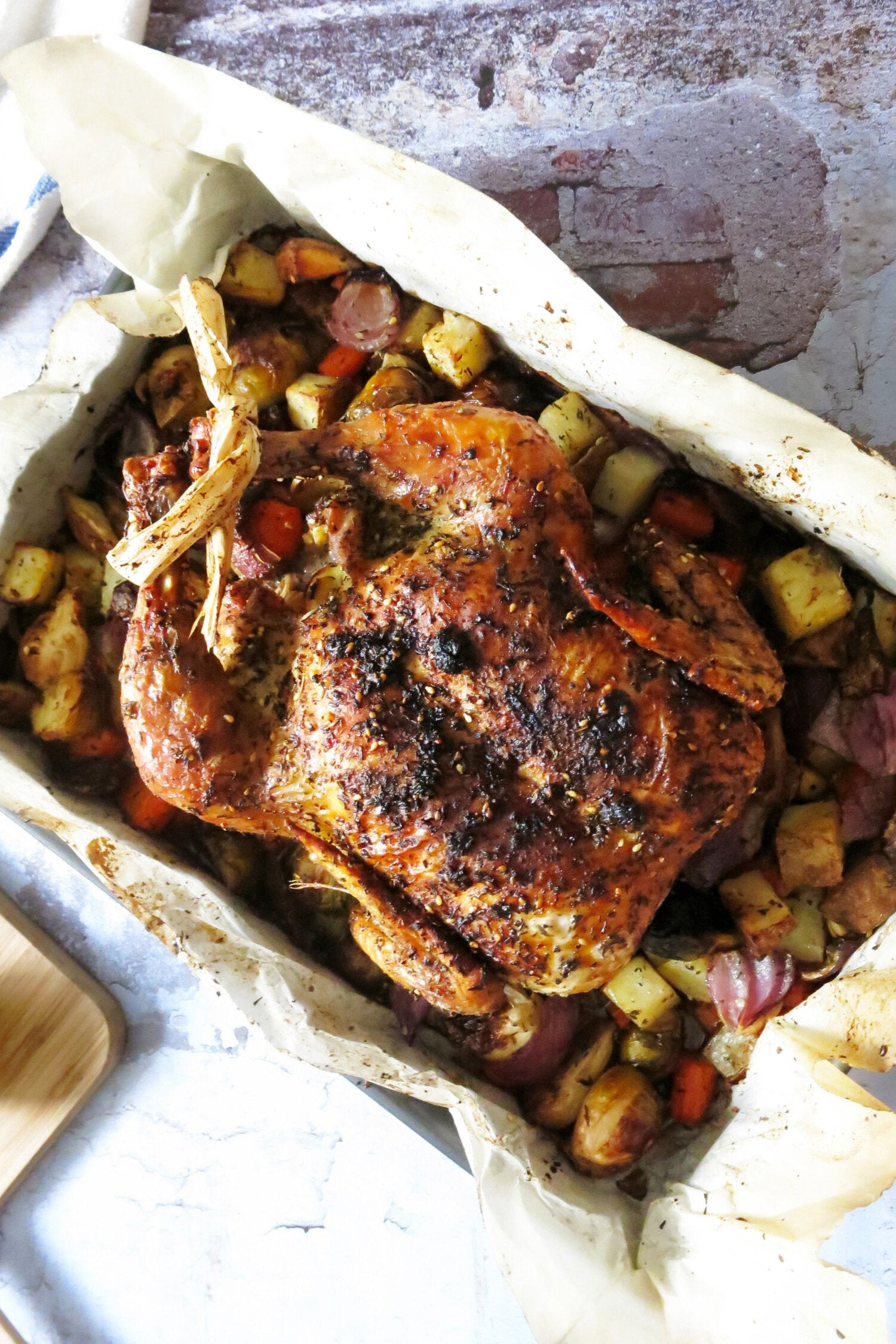 Za’atar and Lemon Roasted Chicken.