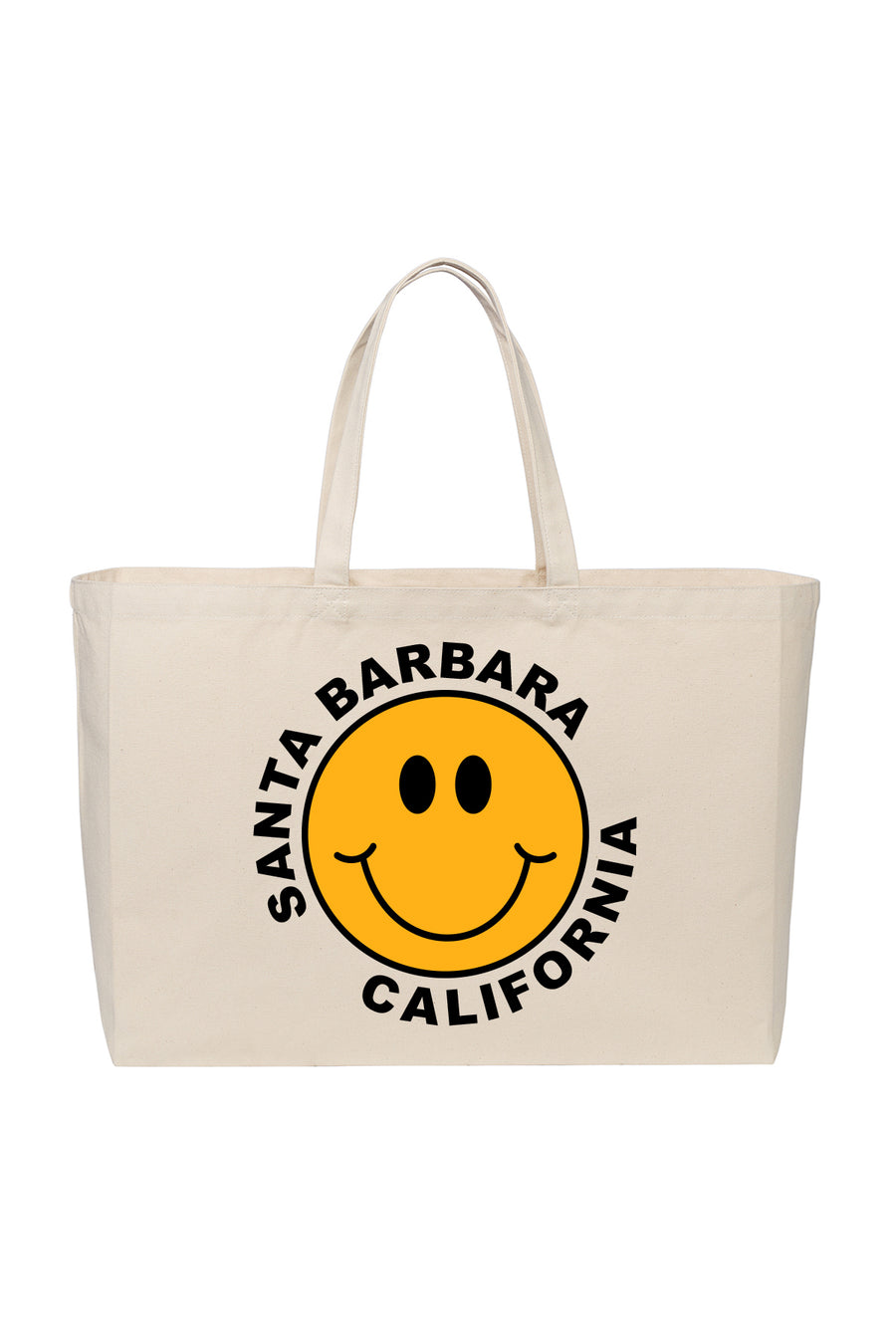 Santa Barbara Tote Bag Smiley Face