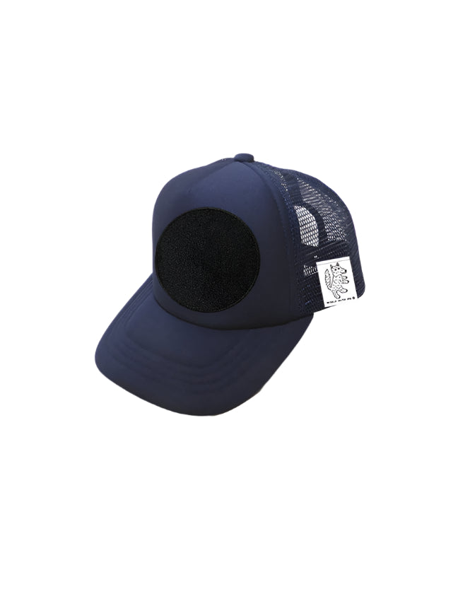 ★ TODDLER Trucker Hat with Interchangeable Velcro Patch (Navy)