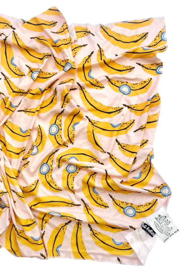Organic Swaddle Blanket Bananas