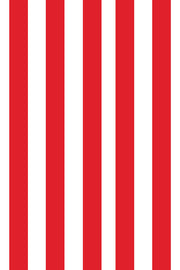 Woolf With Me Fitted Crib Sheet Stripes color_bright-red