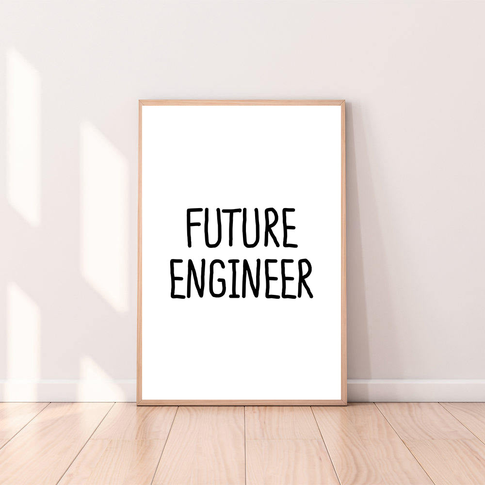 Wall Art Future Engineer color_black