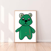 Wall Art Gummy Bear color_kelly-green