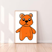Wall Art Gummy Bear color_tangerine