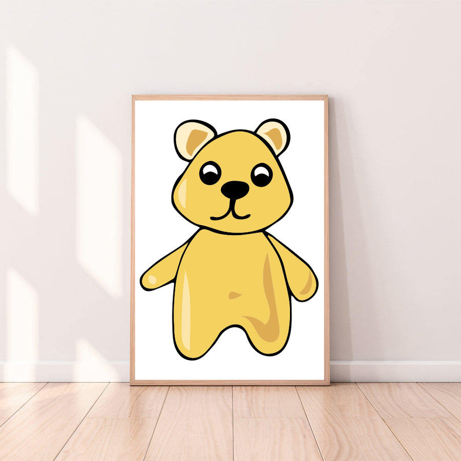Wall Art Gummy Bear color_primrose-yellow