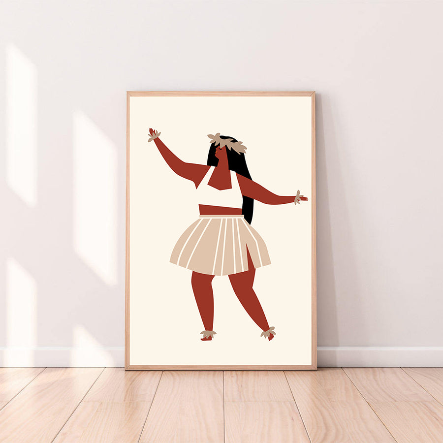 Wall Art Hula Girl color_cream
