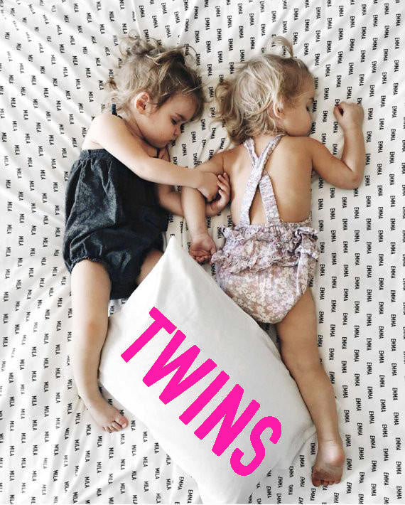 Woolf With Me Personalized Pillowcase Toddler and Queen Size color_magenta