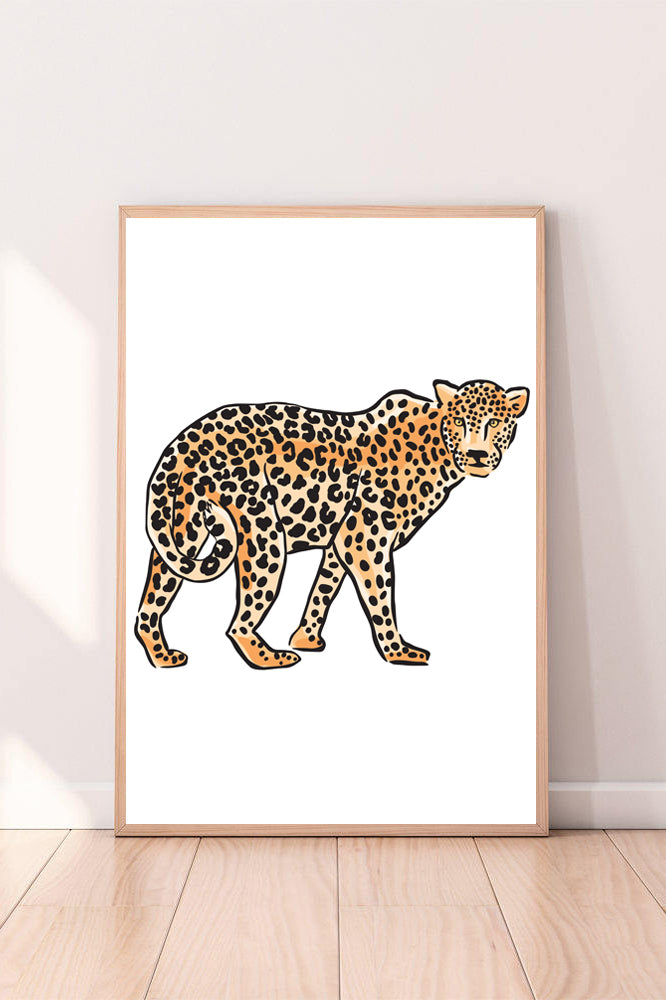 Wall Art Leopard color_black