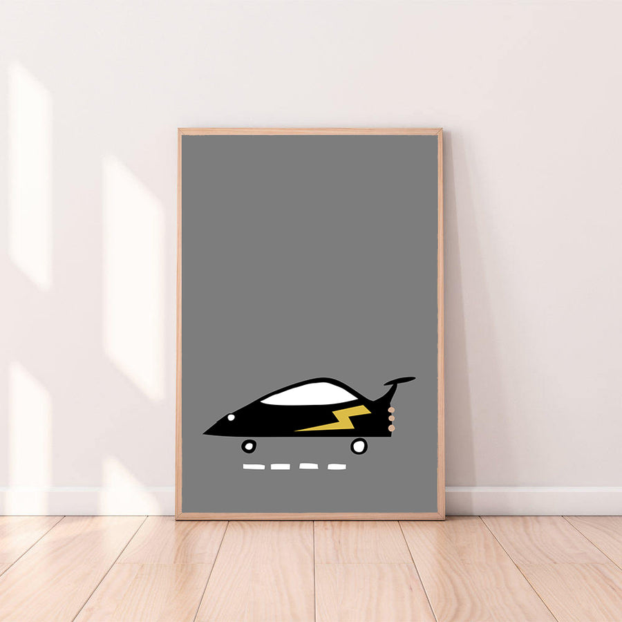 Wall Art Superhero Car color_black