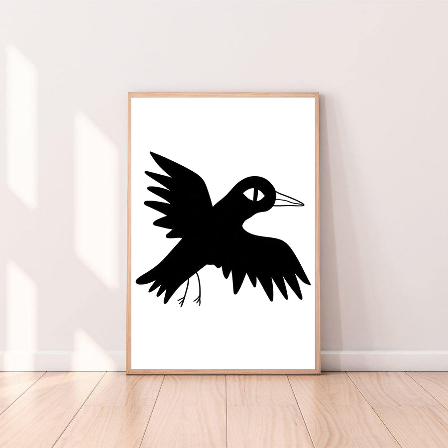Wall Art Black Bird color_black