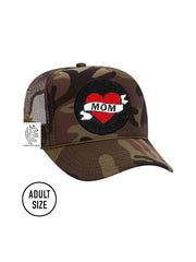 ADULT Trucker Hat with Interchangeable Velcro Patch (Camouflage)