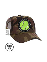 ADULT Trucker Hat with Interchangeable Velcro Patch (Camouflage)