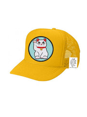 KIDS Trucker Hat with Interchangeable Velcro Patch (Gold)