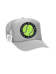 ADULT Trucker Hat with Interchangeable Velcro Patch (Gray)