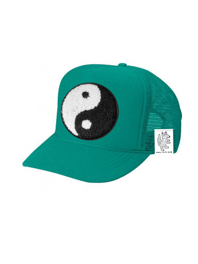 KIDS Trucker Hat with Interchangeable Velcro Patch (Teal)