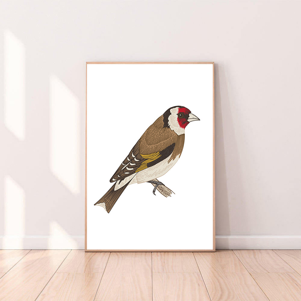 Red Bird Wall Art Nursery Wall Decor Bird Poster Woolf With Me®