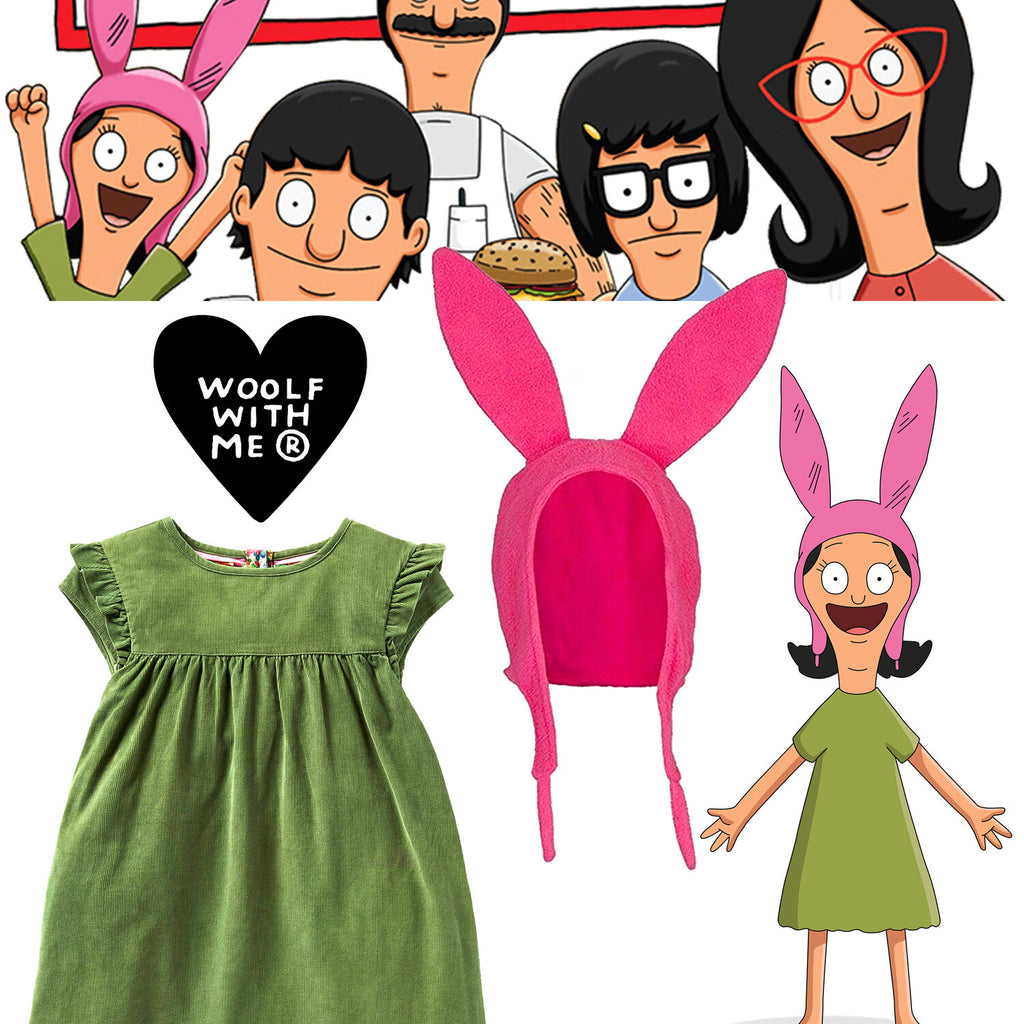 Bob's Burgers Inpired Costume Crochet Outfit Baby Louise 