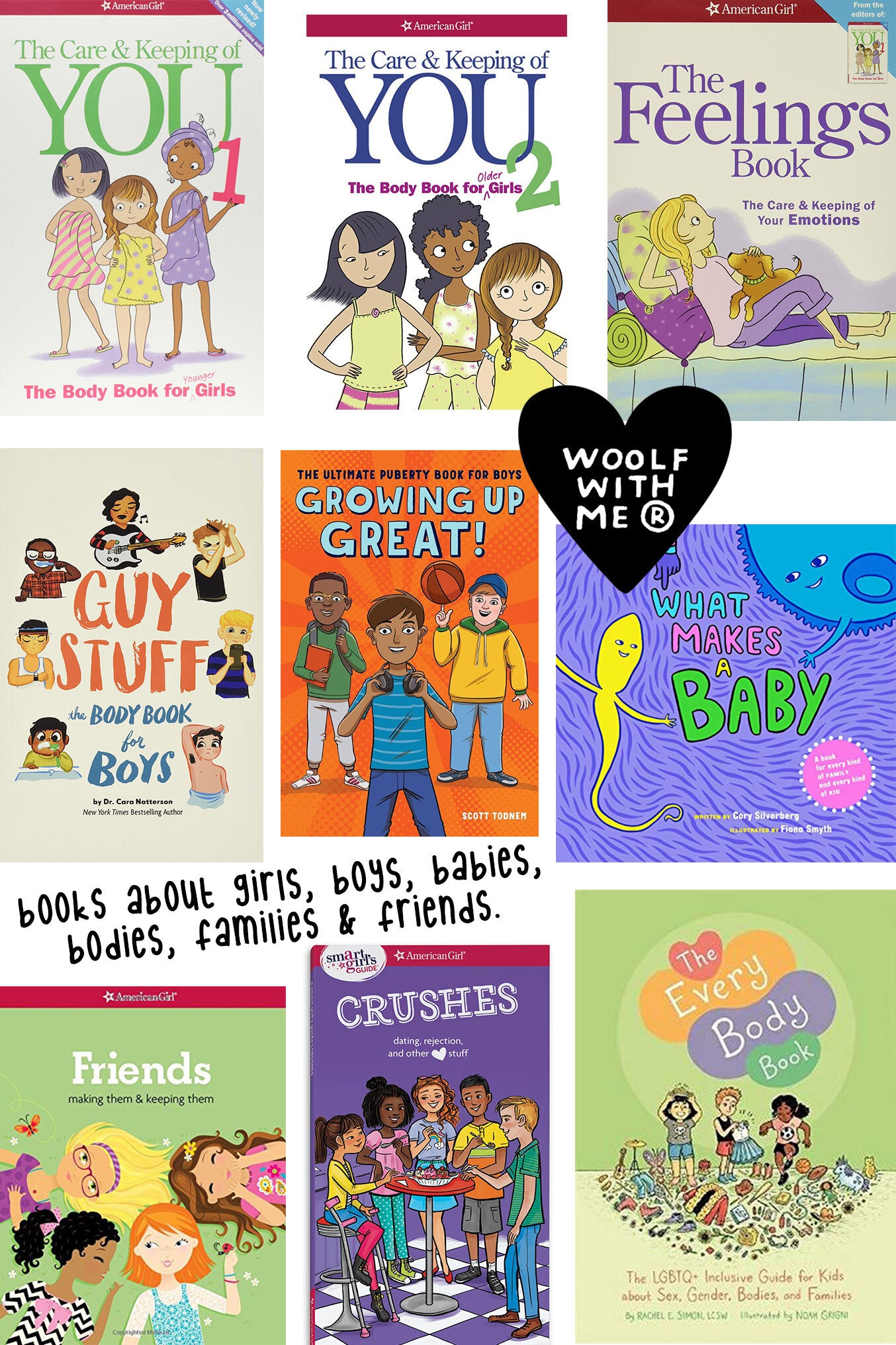 Recommended Books about Girls, Boys, Babies, Bodies, Families & Friends.