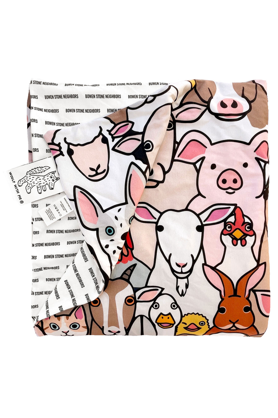 Organic Double Sided Blanket // Choose Any Print OR Text