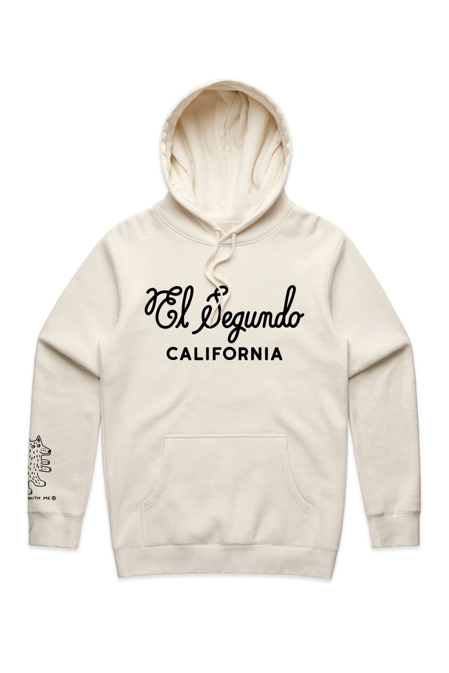 Hoodie Sweatshirt, Cream (Choose a City)