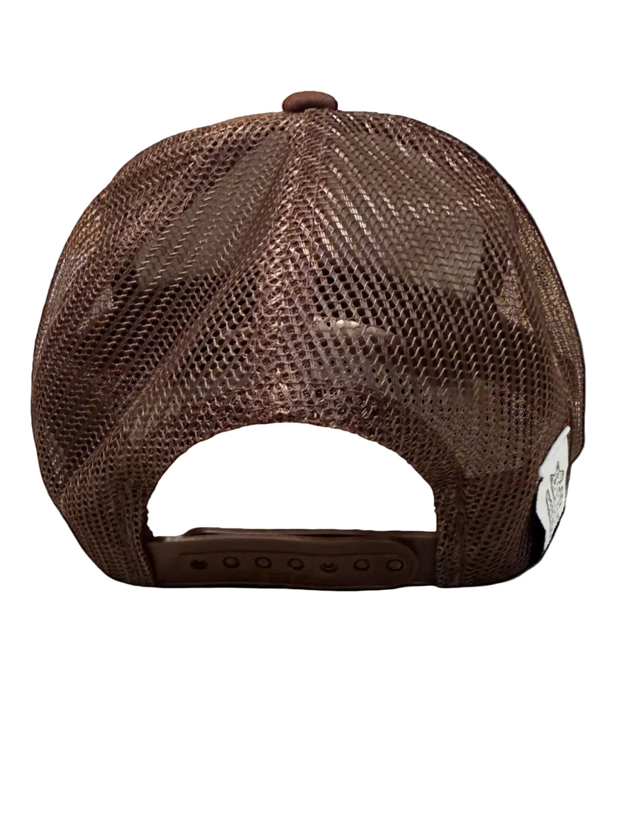 KIDS Customizable Trucker Hat Brown