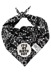 Dog Bandana Aztec - Customize with Interchangeable Velcro Patches