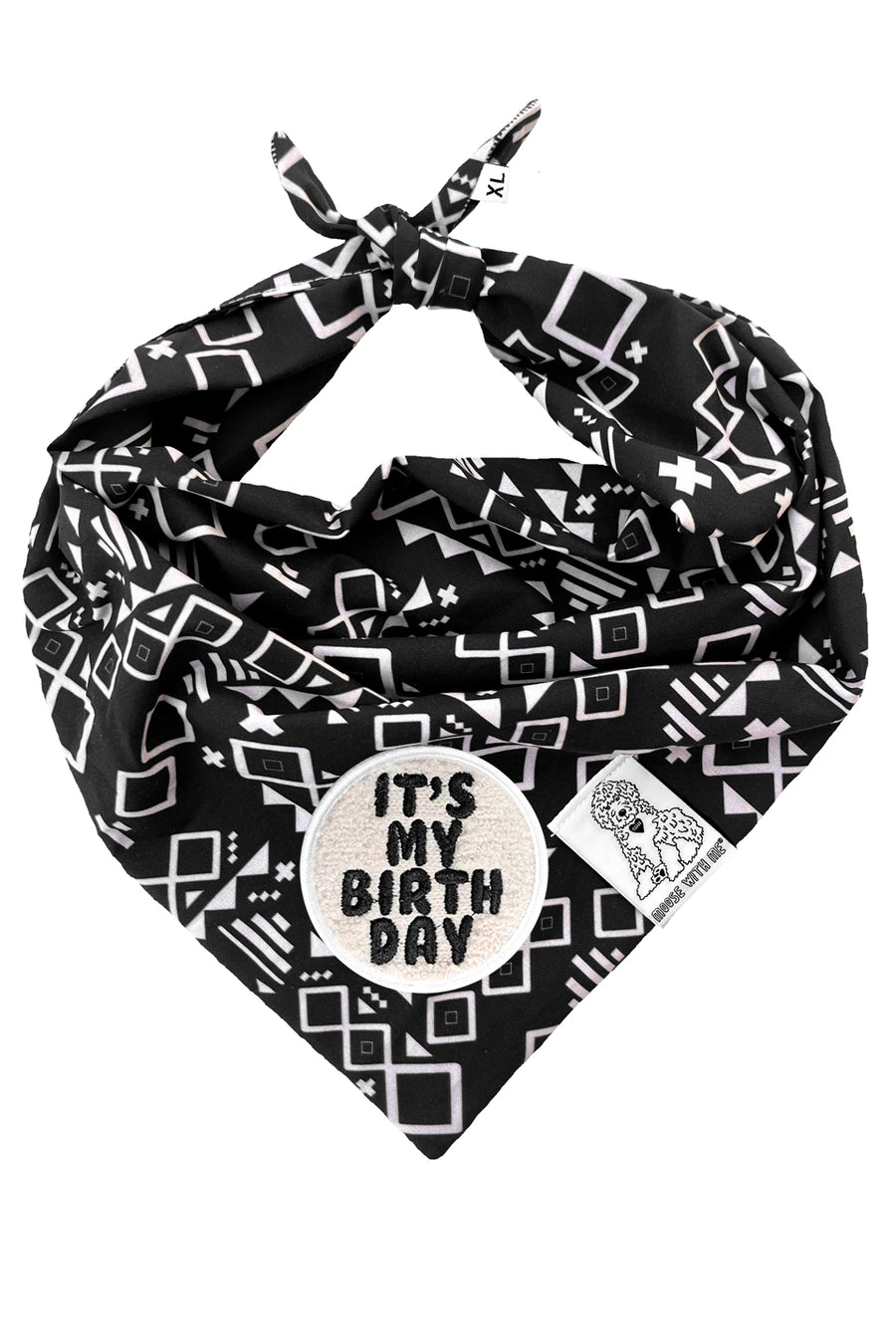 Dog Bandana Aztec - Customize with Interchangeable Velcro Patches