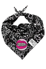 ★Dog Bandana Aztec - Customize with Interchangeable Velcro Patches