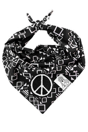 ★Dog Bandana Aztec - Customize with Interchangeable Velcro Patches