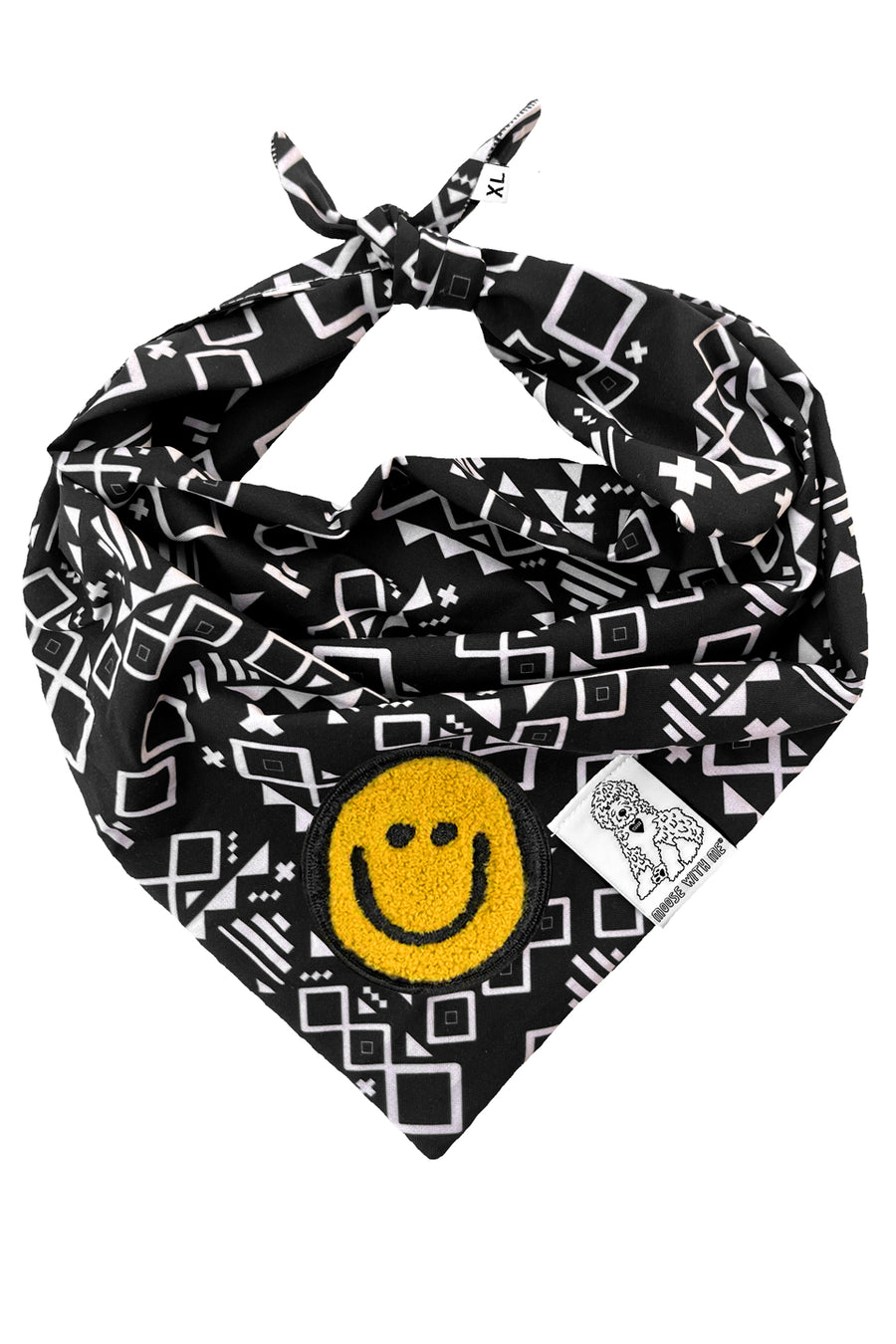 Dog Bandana Aztec - Customize with Interchangeable Velcro Patches