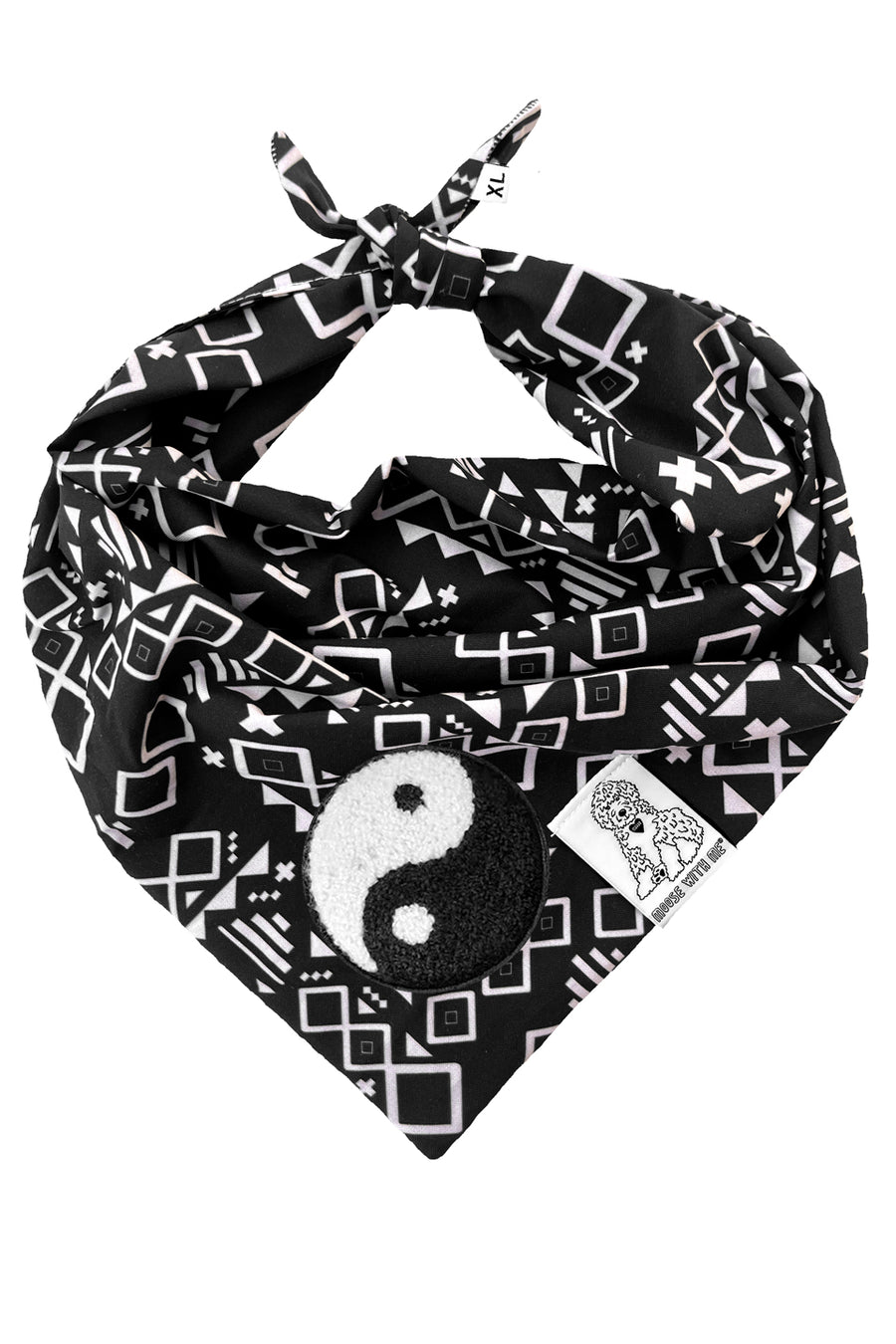 Dog Bandana Aztec - Customize with Interchangeable Velcro Patches