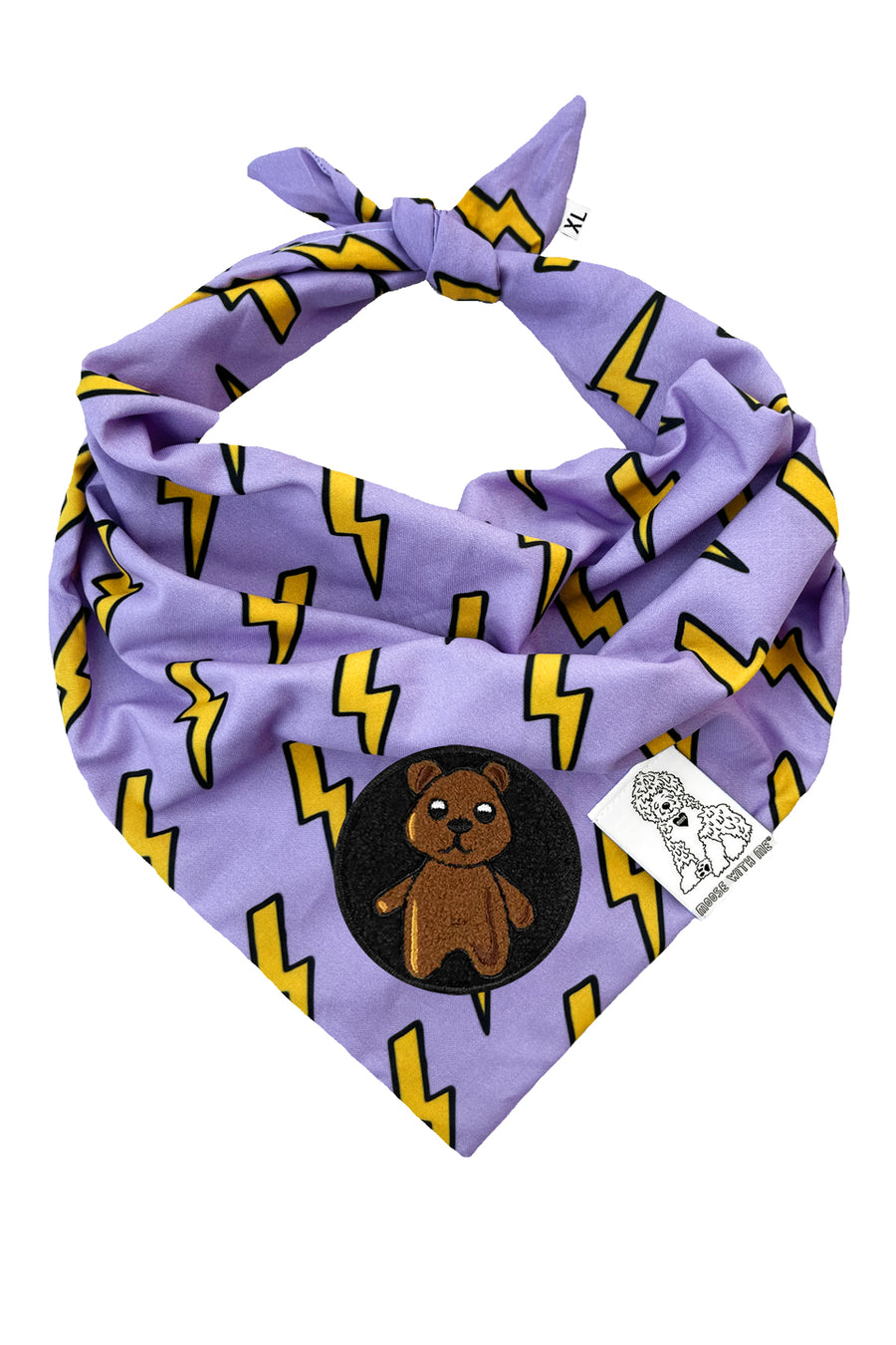 ★Dog Bandana Bolts - Customize with Interchangeable Velcro Patches