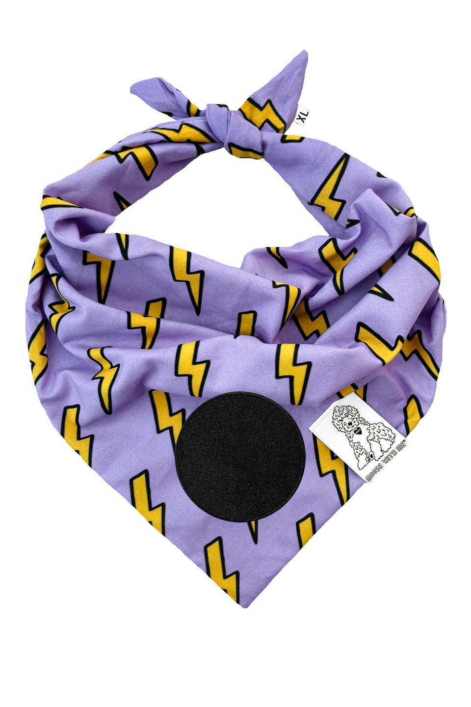 Dog Bandana Bolt - Customize with Interchangeable Velcro Patches