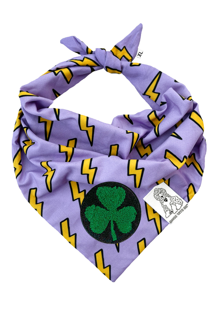Dog Bandana Bolt - Customize with Interchangeable Velcro Patches