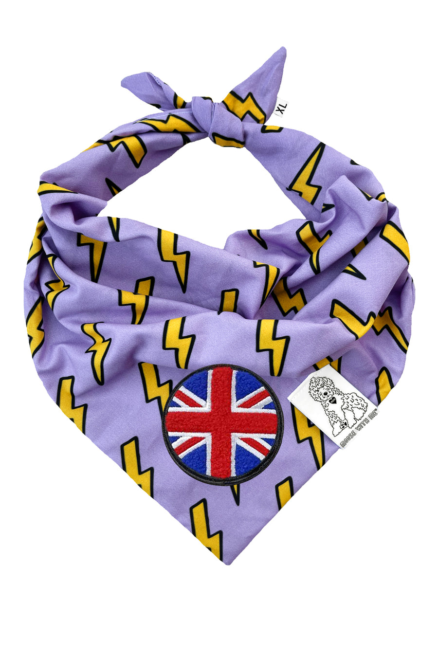 ★Dog Bandana Bolts - Customize with Interchangeable Velcro Patches