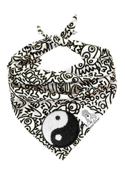 Dog Bandana Alien Line Art - Customize with Interchangeable Velcro Patches
