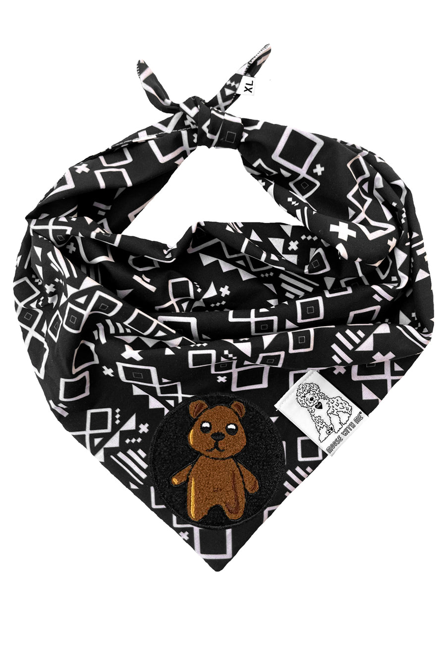 Dog Bandana Aztec - Customize with Interchangeable Velcro Patches