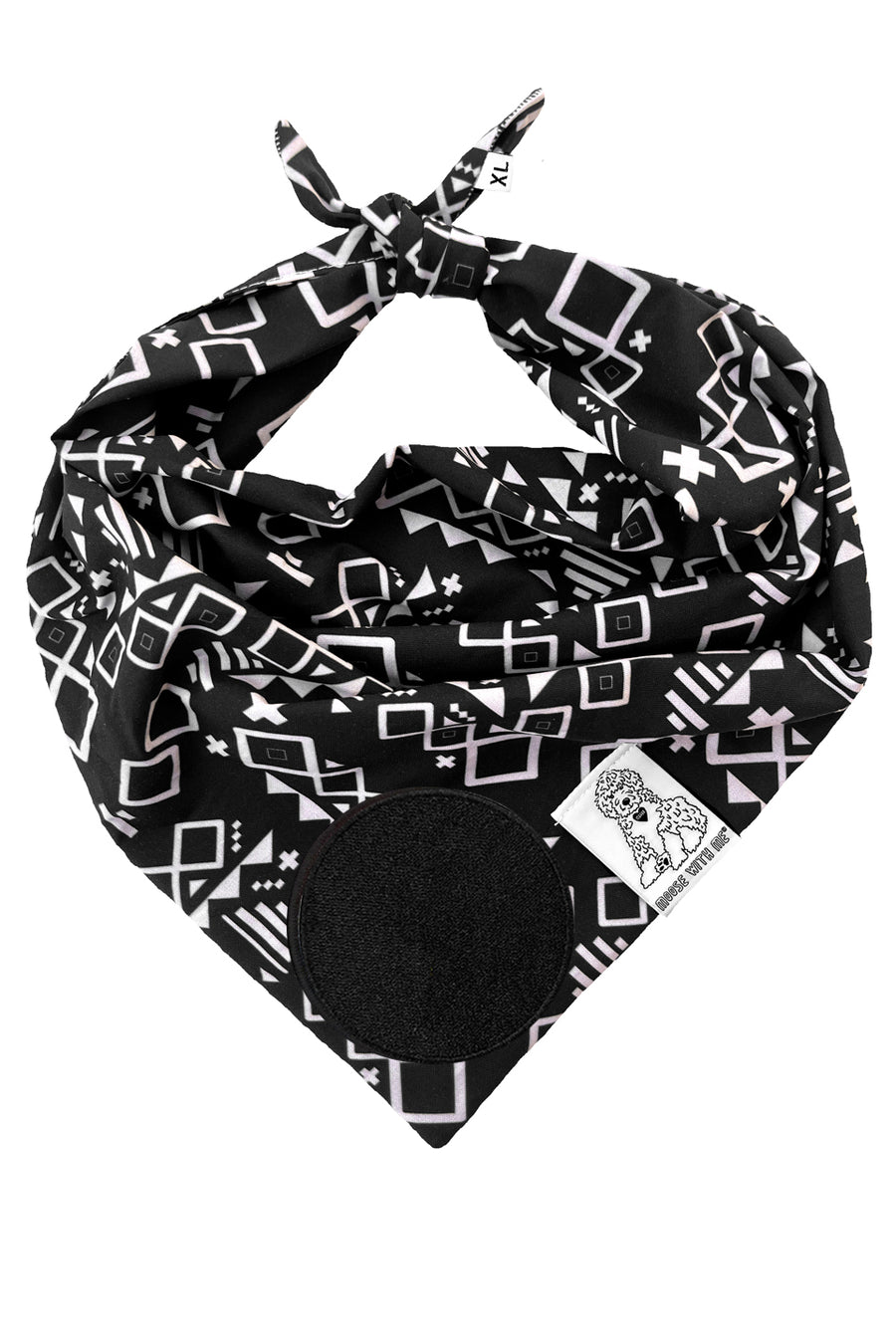 Dog Bandana Aztec - Customize with Interchangeable Velcro Patches