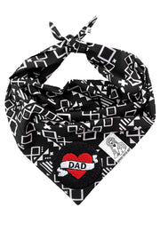 ★Dog Bandana Aztec - Customize with Interchangeable Velcro Patches