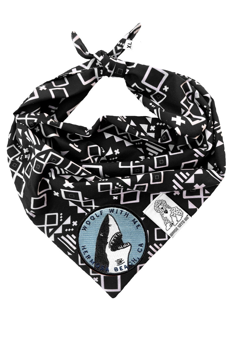 Dog Bandana Aztec - Customize with Interchangeable Velcro Patches