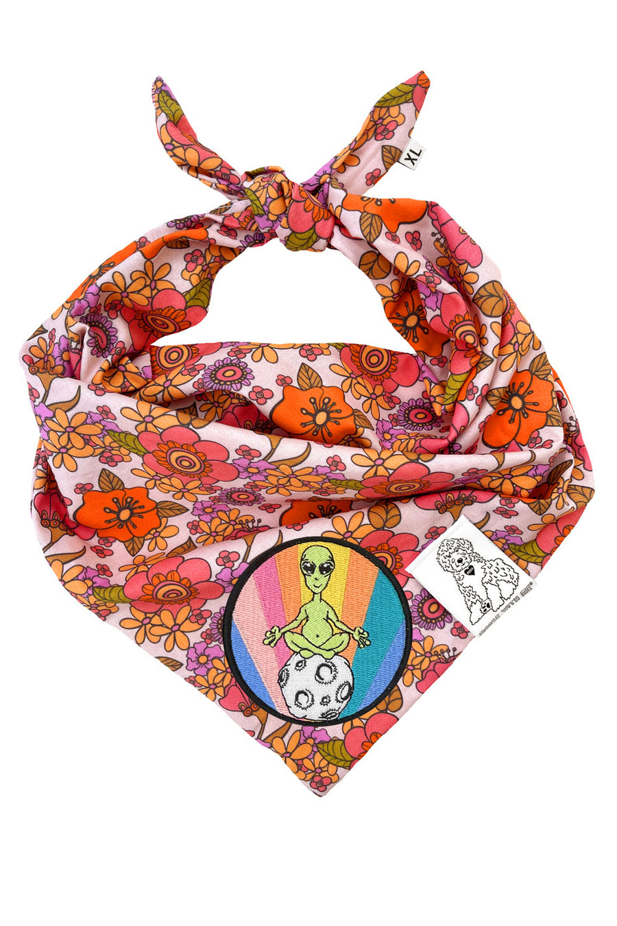 Dog Bandana California - Customize with Interchangeable Velcro Patches