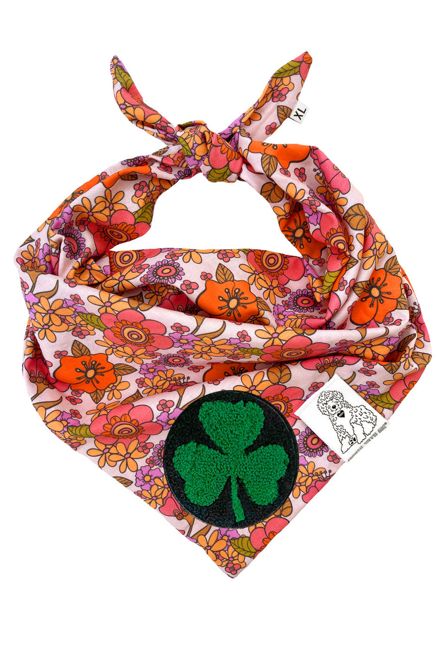 Dog Bandana California - Customize with Interchangeable Velcro Patches