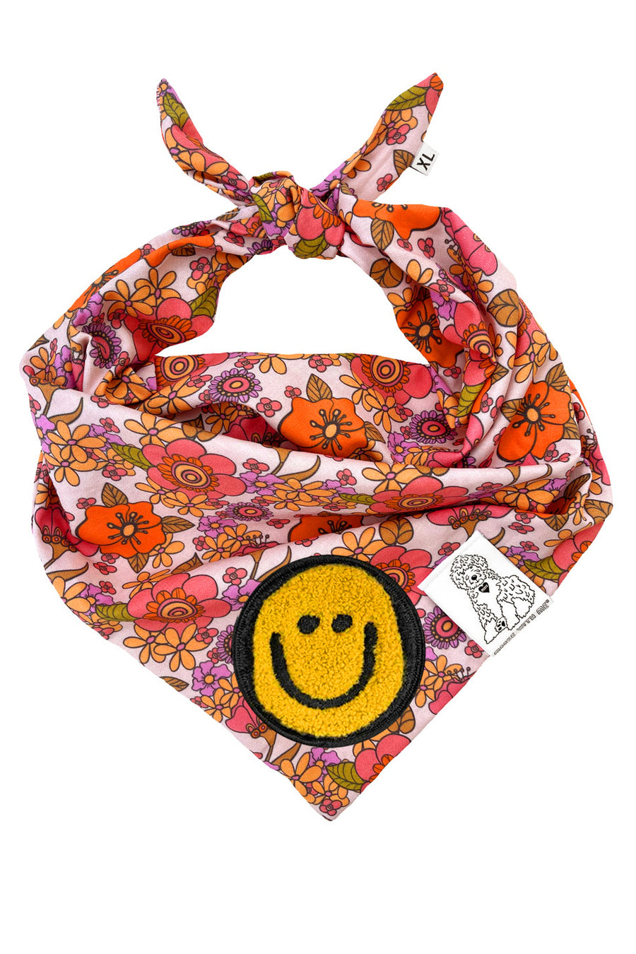 Dog Bandana California - Customize with Interchangeable Velcro Patches