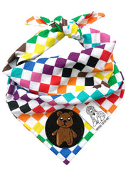 Dog Bandana Pride - Customize with Interchangeable Velcro Patches