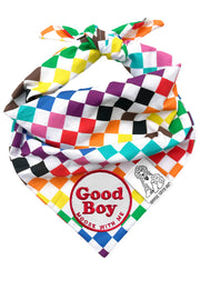 Dog Bandana Pride - Customize with Interchangeable Velcro Patches