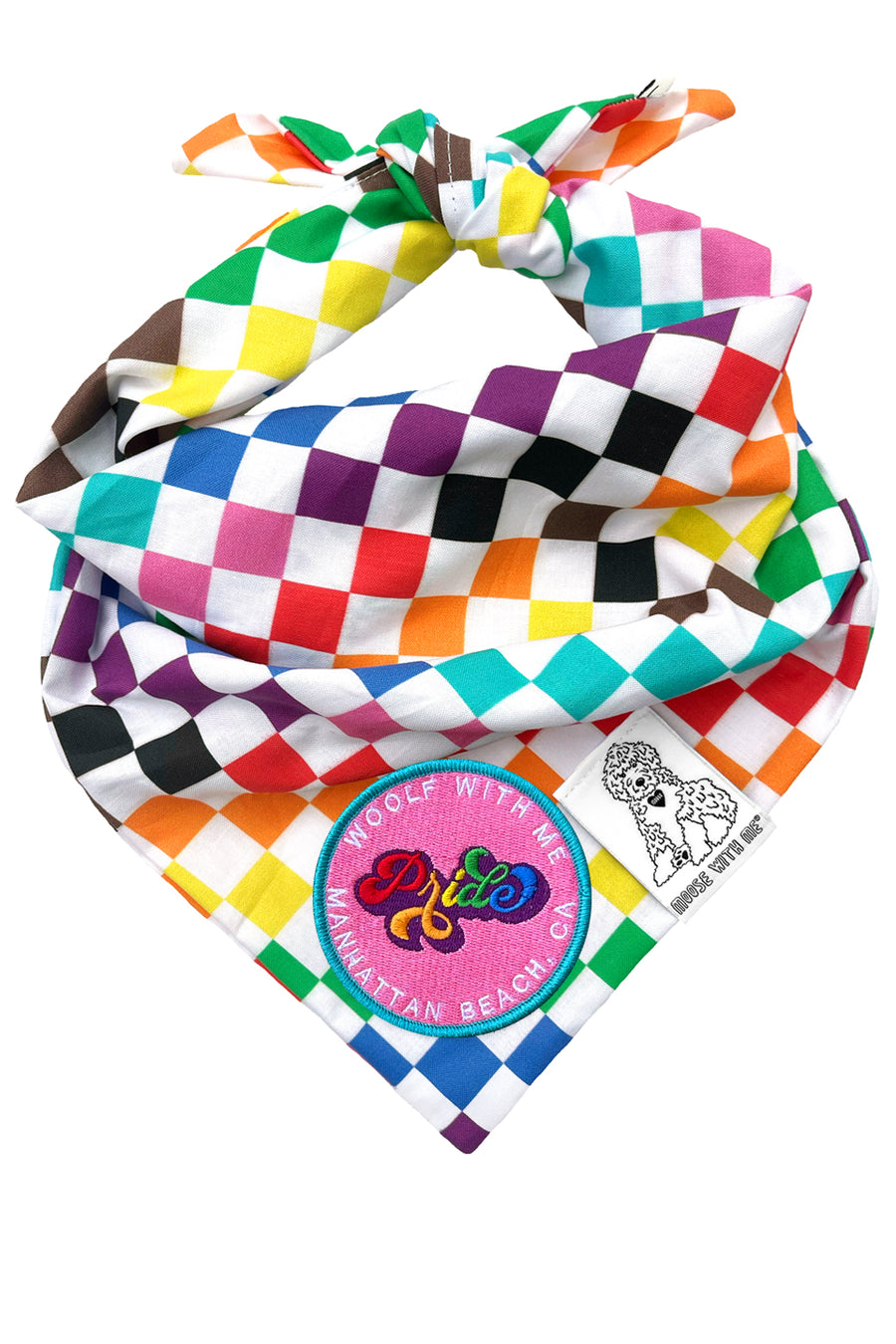 Dog Bandana Pride - Customize with Interchangeable Velcro Patches