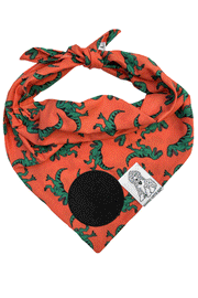 Dog Bandana Dinosaurs - Customize with Interchangeable Velcro Patches