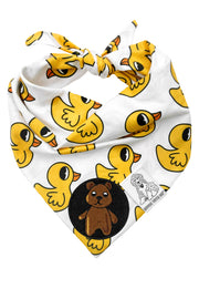Dog Bandana Rubber Duck - Customize with Interchangeable Velcro Patches