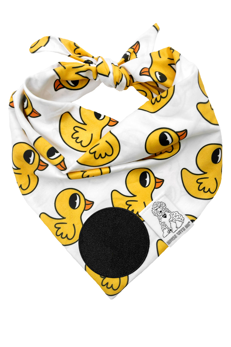 Dog Bandana Rubber Duck - Customize with Interchangeable Velcro Patches
