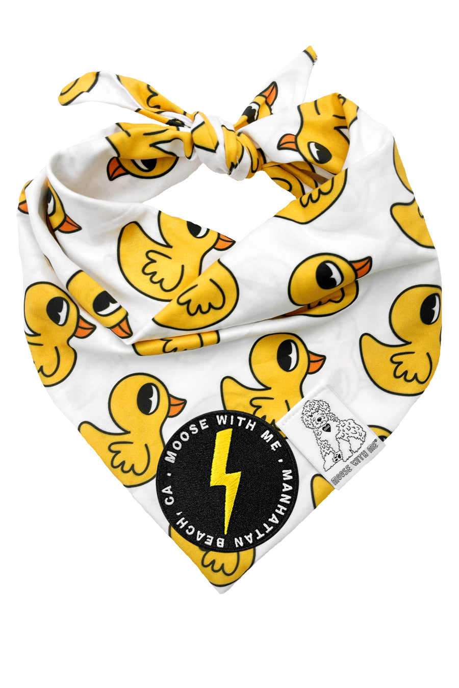 Dog Bandana Rubber Duck - Customize with Interchangeable Velcro Patches